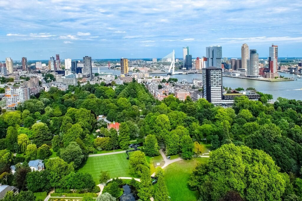 city, cityscape, aerial view, building, tower, park, landscape, panorama, rotterdam, netherlands, holland, green city, green building, rotterdam, rotterdam, rotterdam, green city, green city, green city, green city, green city, green building, green building